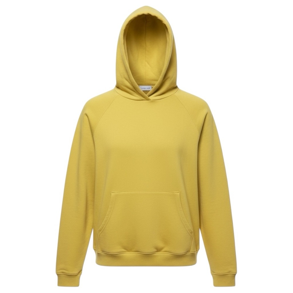 🟡 John Elliott Mustard‎ Yellow Raglan Hoodie Men’s Small